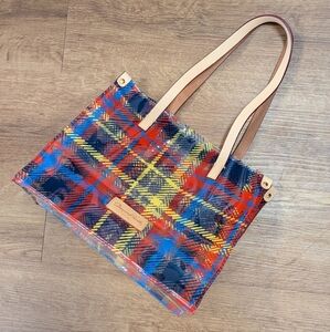 Dooney & Bourke Clear Plaid Bag Like New